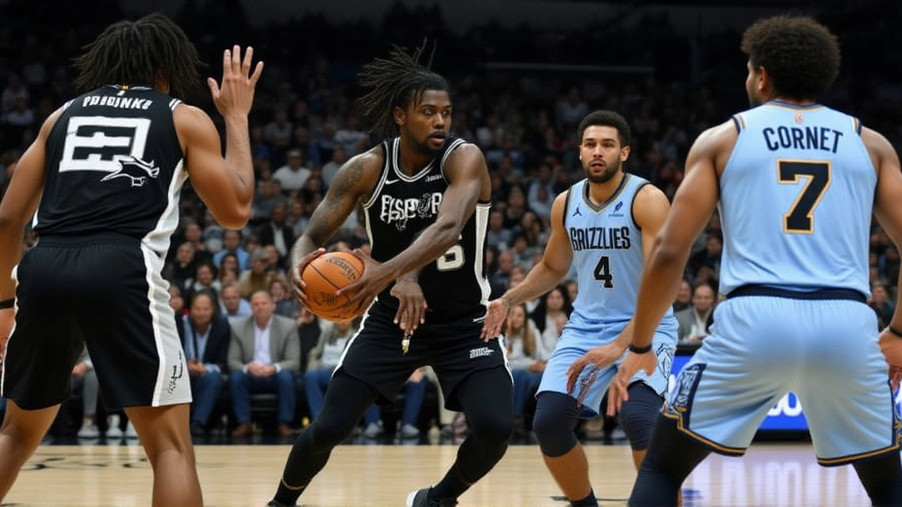 Spurs Edge Grizzlies 111-101 as Fox and Barnes Lead Home Win