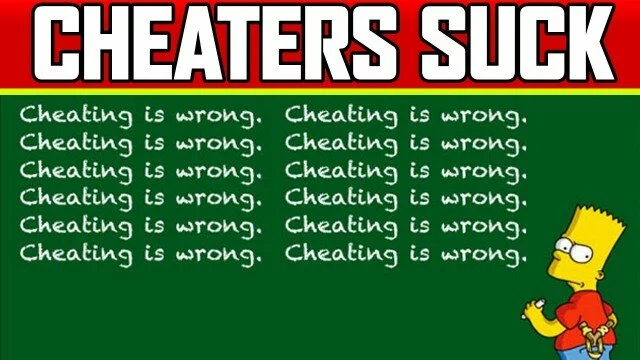 Dear Cheaters: YOU SUCK!